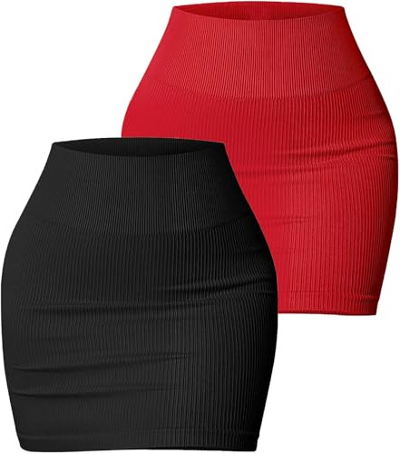 Winterrock Hohe Taille Strickrock Minirock Herbst Winter Bleistift Büro Rock Slim Fit Freizeitrock