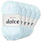 Frida's Wollhaus YarnArt 5 x 100 g Dolce Chenille Wolle Garn Stricken Häkeln Amigurumi 52 Farben (776 | Hellblau)