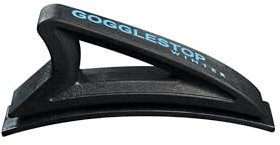 GOGGLESTOP Schwarz, Original, Skihelm Clip, Helmclip, Skibrillen-Halterung, Snowboardhelm Halterung, Einfache Montage am Helm, Kein Verrutschen der Skibrille, Für viele Helmmodelle geeignet