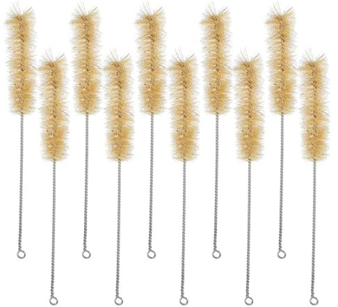 Beavorty 10piezas Cepillos De Limpieza para Tubos Y Pajitas Cepillos Duraderos Y Prácticos para Experimentos De Laboratorio Limpieza De Botellas Y Tubos Ensayo Cerdas Suaves