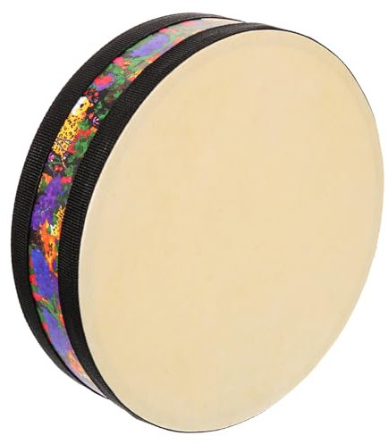 BESTonZON Ocean Drum Holzrahmen Meeresklang Percussion Instrument Für Anfänger Erwachsene Musikinstrument Für Entspannung Yoga Meditation