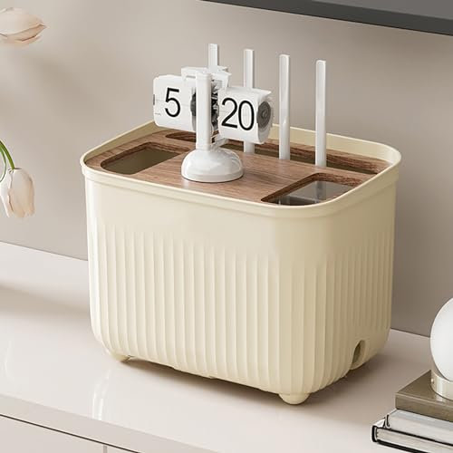 FQWYNMZ Wifi Router Storage Box, Router Cable Management Box, Cable Management+Wi-Fi Router Box 2 In 1, Plastic Organizer for Hide and Cover Internet Routers, Cords & Power Strips (Color : Top of pla