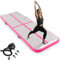 Aufblasbare Gymnastik-Taumelmatte Air Tumble Track Luftbodenmatte mit Luftpumpe für Training/Heimgebrauch/Cheerleading,13.1Ft/4M*3.2Ft/1M,White