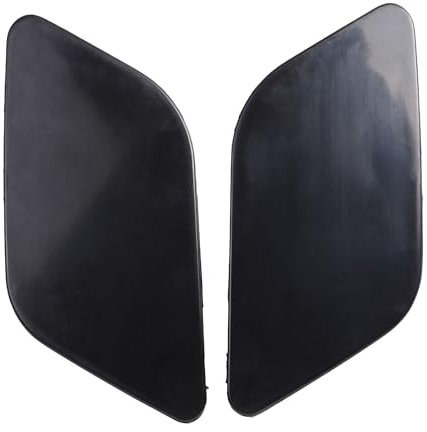 Fuworance Frontstoßstangen-Scheinwerfer-Waschwasser-Abdeckkappe rechts links Seite Scheinwerfer-Waschdüse Kappe Abdeckung passend für Audi Q7 2007 2008 2009 4L0955275 4L0955276 (ein Paar)