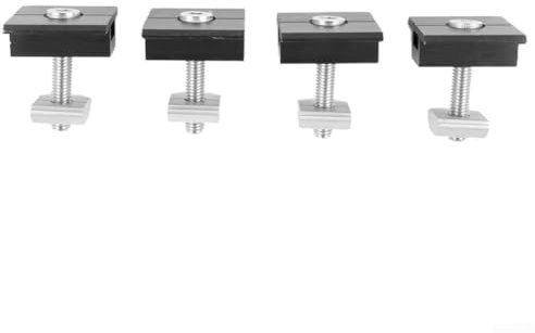 AIDNTBEO 10pcs Solar Panel End Clamp 30mm/35mm, Solar Panel Bracket Fixing PV, Middle Clamp Mounting Black (4X 35mm Medium clamp)