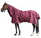 HKM - Outdoor Pferdedecke mit Fleece und abnehmbarem Halsteil in weinrot; wasserdichte, Passgenaue & hochwertig verarbeitete Pferde Regendecke, 200 gr Füllung, 135 cm