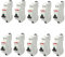 ABB Lot de 10 disjoncteurs automatiques Ph+N raccordement Rapide 16A-4,5Ka