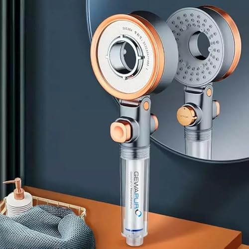 Gewapur 3-in-1 Duschkopf mit Filter: Das ultimative Duscherlebnis mit Wassersparfunktion inkl. 3 Ersatzfilter