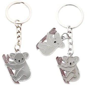 Porte-Clés Koala 2Pcs, Porte-Clés Animaux Mignons, Porte-Clés Animaux Australiens, Porte-Clés pour Enfants, Breloques De Sac pour Filles, Porte-Clés Pendentif Animal