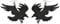 Schwarze Krähen-Ohrringe, schwarze Krähen-Ohrringe, Party-Schmuck, baumelnde Ohrringe, Legierter Stahl