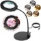 Ainiv 10X Lampe Loupe sur Pied, Lampe Loupe Mains Libres, 5 Températures Couleur, Lampe de Bureau à LED à Intensité Variable en Continu pour Accessoires d'art Diamant, Lecture, Réparation, Couture
