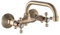 AQG - Grifo de Pared Rhodas para Fregadero - Caño Giratorio y Fácil Instalación Cocina - Diseño Elegante y Funcional (BRONCE)