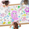 AYESY Papier-Tischdecke zum Ausmalen, 183 x 76cm Motiv Meerjungfrau Ausmaltischdecke Kreative Kinderbeschäftigung Ausmalen Tiere Mal Mich Bunt