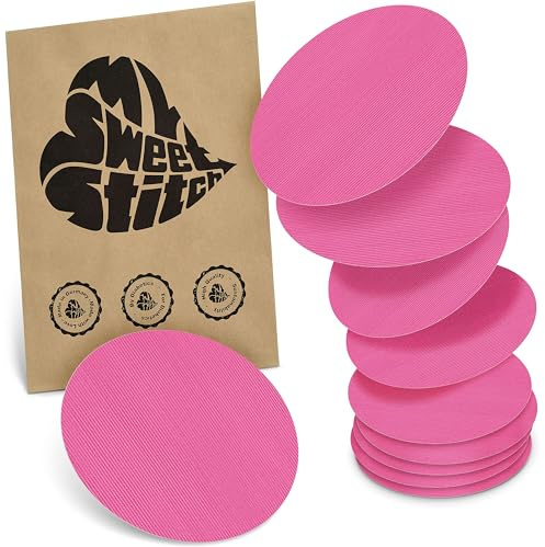 MySweetStitch 10 Fixierpflaster für CGM-Sensoren rund Pink | Hilft gegen vorzeitiges Ablösen, wasserfest und schnell trocknend, hautfreundlich, bis zu 15 Tage Halt