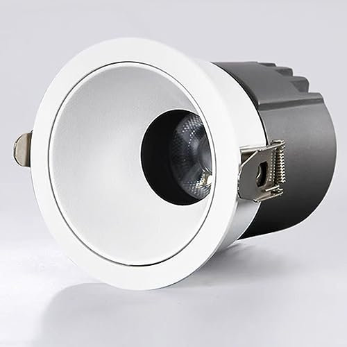 HGHERSJTW Recessed Gimbal Spotlight LED Flush Mount Ceiling Accent Spot Lighting Fitting 3.3in Directional Spotlights for Living Room Bedroom Hallway Gallery Picture Display Lights (4000k 5W)