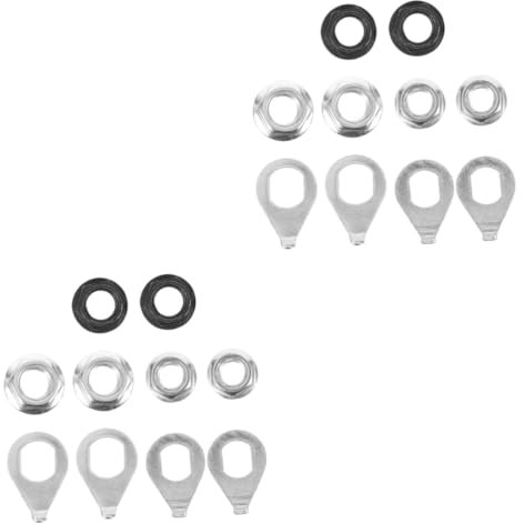HEMOTON 12 Ensembles Kit de Rondelles Écrous de Flasque pour Vélo de Au Compatible avec Majorité Bicycles Couleur Aléatoire Couleur Aléatoire