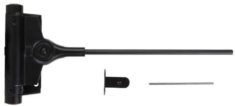 ATTAS Türschließer (60kg) Feder Schwarz 25 kg, 40 kg, 60 kg, 80 kg Schließkraft| automatischer Türschließer | Türschließer außen Gartentor Gartentür