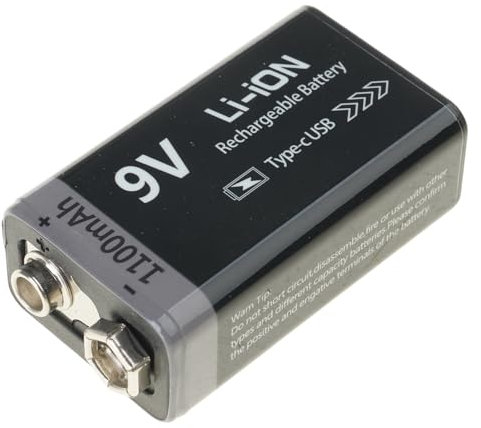 Trufolxiaz 800mAh / 1100mAh 9v Batterie Rechargeable Lithium 6F22 pour L'équipement Auditif Professionnel Batterie L'appareil Électronique Les Jours