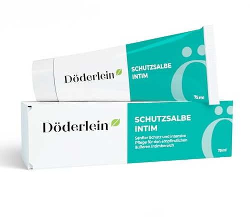 DÖDERLEIN® Schutzsalbe INTIM (75 ml) für den äußeren Intimbereich | Mit 9,4 % Dexpanthenol & Milchsäure · pH-hautfreundlich · Ohne Duftstoffe