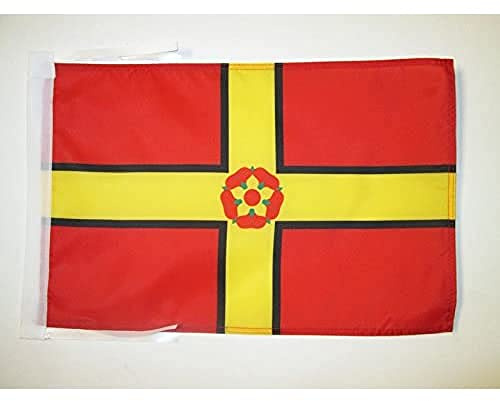 AZ FLAG Northamptonshire New county Flag 45x30 cm 100D Polyester Cords | Indoor and outdoor use 12x18 in decorative flag double stitched seams and reinforced edges with ties