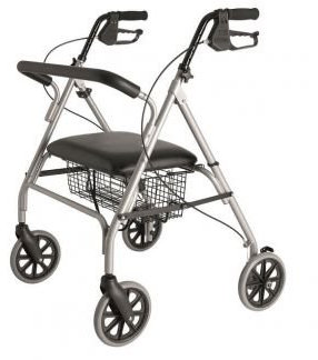 Trendmobil GmbH XL Rollator R225, WALKER, Walker, Silber, Schaumstoff, Erwachsener