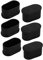 sourcing map 6Stk. Möbel Schreibtisch Stuhl Fuß Oval Gummi Spitze Kappe 60x30mm Bein schwarz de