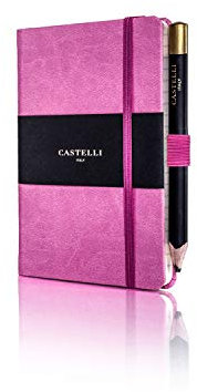 Castelli rq21/25–444 Pocket liniertes Notizbuch, Tucson, Rosa