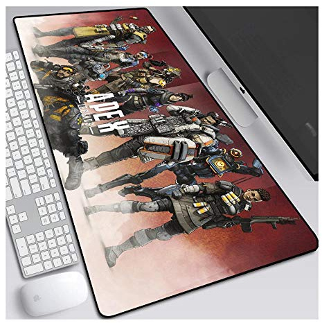 Mauspad Apex Legend XXL Gaming Mauspad, 900x400mm Anime Mousepad, Höchstmaß an Präzision, extra stark vernähter Rand, gummierte Unterseite, Desktop Computer, C