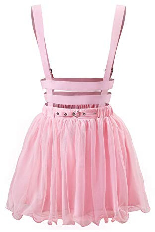 LittleForBig Mesh Overall Rock Romper-Heartbreaker Overall Rock L