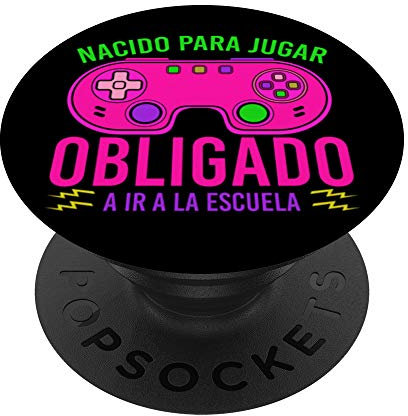 Nacido Para Jugar Gamer Amante De Los Videojuegos Gaming PopSockets PopGrip: Agarre intercambiable para Teléfonos y Tabletas