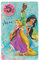 UK Greetings Disney Prinzessin Mädchen 5. Geburtstagskarte und Anstecker Time to Shine, Rapunzel, Tiana und Jasmin, 156 x 222 mm, grün, lila, gelb, rosa, 673682
