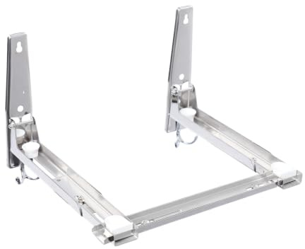 kangten Edelstahl Mikrowellen Regal Wandhalterung Einstellbar 22 x 22 x 29.5 cm Multifunktion Küchen Regal für Mikrowellen Grillofen Backofen