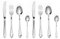 Russell Hobbs COMBO-7572 Marseille 48 Piece Cutlery Dinnerware Set, 18/0 Stainless Steel Tableware for 12 Place Settings, 25 Year Guarantee, Includes Knife/Fork/Dessert Spoon/Teaspoon