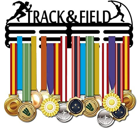 SUPERDANT Leichtathletik Medaillen Aufbewahrung Leichtathletik Medaillen Halter Laufständer Rahmen Stabhochsprung Wettbewerb Medaille Aufhängedekor Medaillenhalter Geschenke Für Sportler Kinder