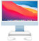 Twelve South Curve Riser Monitorständer | Ergonomischer Desktop-Ständer mit Ablagefach für iMac und Displays, Mattweiß