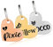 Hundemarke mit Gravur | Personalisiert Hundeanhänger mit Name | Tiermarke für Hunde und Katzen | Tier Namensschilder für Halsband | Katzemarke ID tag inkl. 2 Kostenlose Ringe