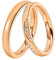 DOOSTI Trauring/Ehering/Partnerring INSPIRATION ROSE Chirurgischer Edelstahl 316L - hochwertiger Edelstahlring Rosegold vergoldet- Damen und Herren Variante - Mit Gratis Gravur (Ring mit Zirkonia, 58)