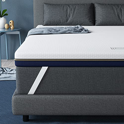 BedStory Matratzenauflage 120 x 190 cm, Dicke 7,5 cm, Matratzenauflage aus Memory-Schaum, belüftet, hohe Dichte, hypoallergener Bezug, waschbar