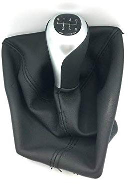 Schaltknauf Schalthebel Schaltmanschette Silber matt 6 G passend für BMW F30 F32