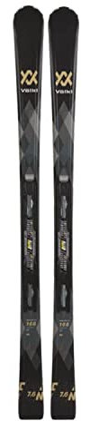 volkl - Ski-Set Deacon 7,6 W + Bindungen Fdt Tp 10 80 mm Herren – Herren – Größe 133 – Schwarz