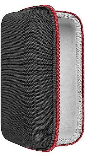 Geekria Shield Speaker Case Compatible with MARSHALL EMBERTON Case Cover, Replacement Hard Shell Portable Speaker Protective Carrying Bag with Cable Storage Keychain Hook (Black)
