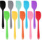 10 Stück Teigschaber Silikon Set, Hitzebeständig bis 500°F Mehrfarbig Silikon Spatel mit Metallkern Teigschaber Küchenschaber für Kochen und Backen