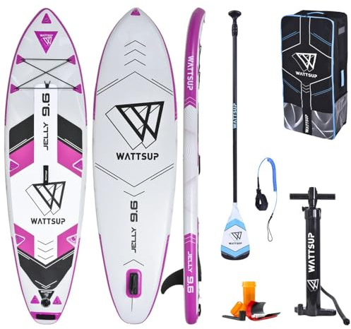 Campsup SUP WattSup Aufblasbares Stand Up Paddle Board | Surfboard für Einsteiger & Fortgeschrittene mit zubehör