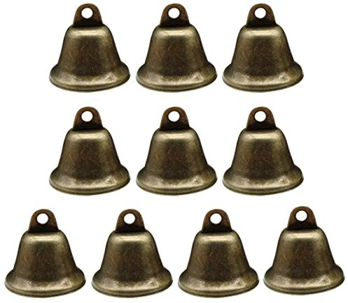 10 X Retro Glocken Trompetenform Bells Weihnachts Hängeglocken Für Hunde Töpfchentraining DIY Elefant Kamel Dekoration 10 Stück Vintage Hängeglocken Kleine