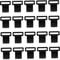 GOOHOCHY Tent Suspension Clip Set 30pcs Camping Tent Pole Clips for Clamp on Hook Pole