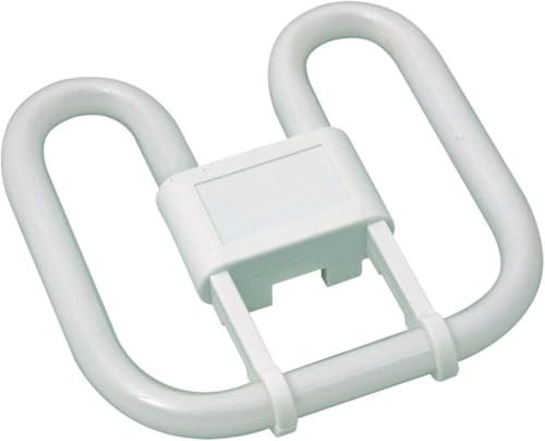 PixiPals 28W 2D Square 4-Pin GR10Q Energy Saving Light Bulb Cool White for Home, Offices [Energy Class A]