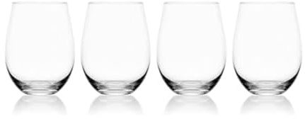 MIKASA Lana Lot de 4 verres à vin sans pied Transparent 532 ml