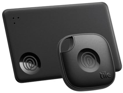 Tile by Life360 Starter Pack (2024) – Bluetooth-Tracker und Gegenstandfinder für Schlüssel, Geldbörsen und mehr. iOS- & Android-kompatibel. Handy-Finder. 2er-Pack (Schwarz Mate/Slim)