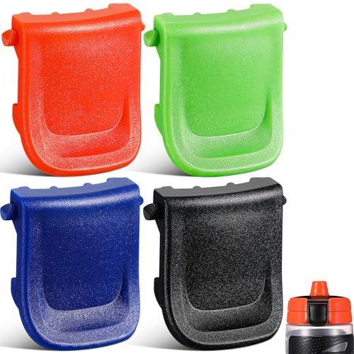 Baderke 4 Stück Clip, kompatibel mit Gatorade GX-Flaschen, mehrfarbig, Ersatz-Deckelclip, kompatibel mit GX-Flaschen, zuverlässiges Zubehör, Ersatz-Deckelclip, kompatibel mit Gatorade-Wasserflasche