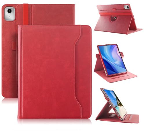 DINGGUAGUA Funda Compatible con Xiaomi Redmi Pad SE 11 Pulgadas 2023 Tableta,Estuche Soportes Giratorios de 360° Multiángulo con Auto Estela/Sueño,Rosa